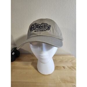 O’Reilly Auto Parts Gray Khaki Adjustable‎ Baseball Cap Hat